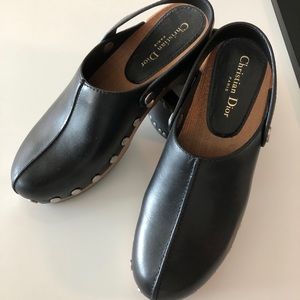 Christian Dior studded clogs